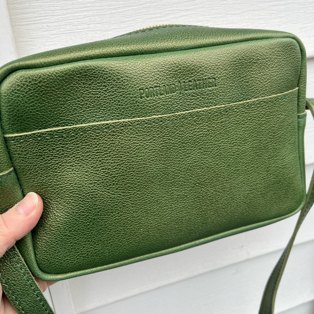 Portland Leather- Golden Apple Large Camera Bag. Unicorn Color!